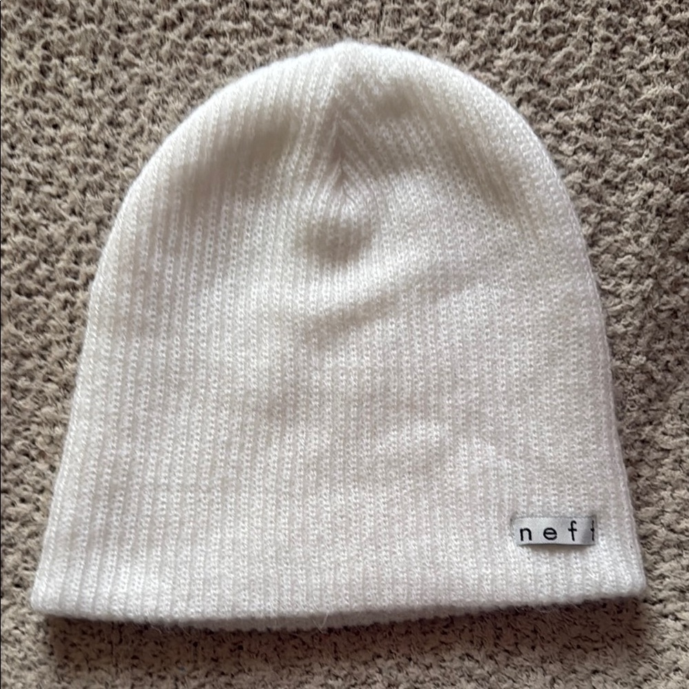 Neff White Beanie